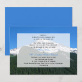 Mountain bruiloft uitnodiging (Voorkant / Achterkant)