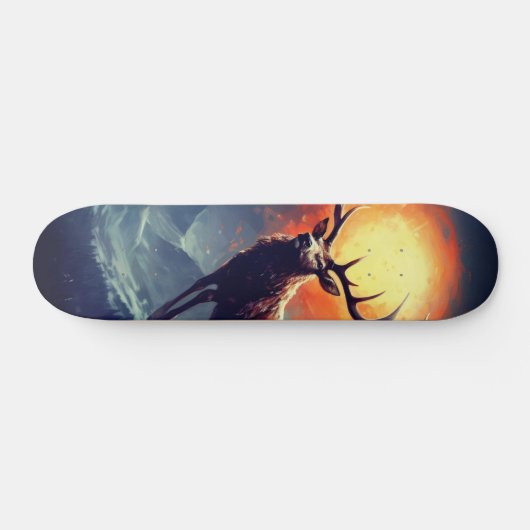 Mountain Buck loopt van brandend vuur Persoonlijk Skateboard (Horizontaal)