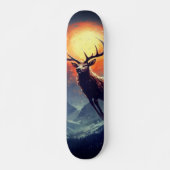Mountain Buck loopt van brandend vuur Persoonlijk Skateboard (Voorkant)