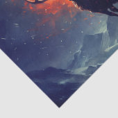 Mountain Buck loopt van brandend vuur Tissuepapier (Detail)