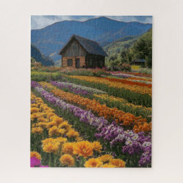 Mountain Cabin Bloom Legpuzzel