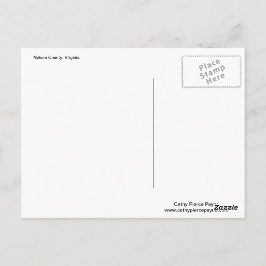 Mountain Cabin Briefkaart (Achterkant)