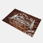 Mountain Cabin Faux Crocodile Leather Doormat Deurmat (Schuin)
