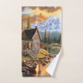 "Mountain Cabin" Handdoekenset Bad Handdoek (Handdoek)
