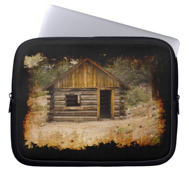 Mountain Cabin Laptop Bag Sleeve (Voorkant)