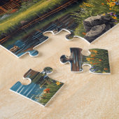 Mountain Cabin Morning Calm Legpuzzel (Zijkant)