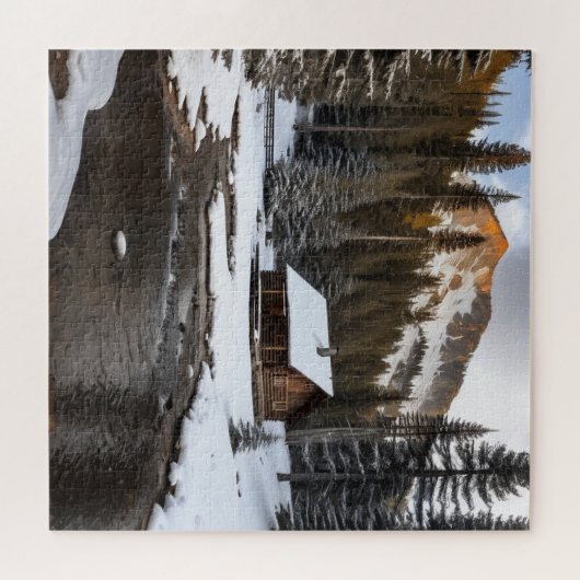 MOUNTAIN CABIN puzzel (Horizontaal)