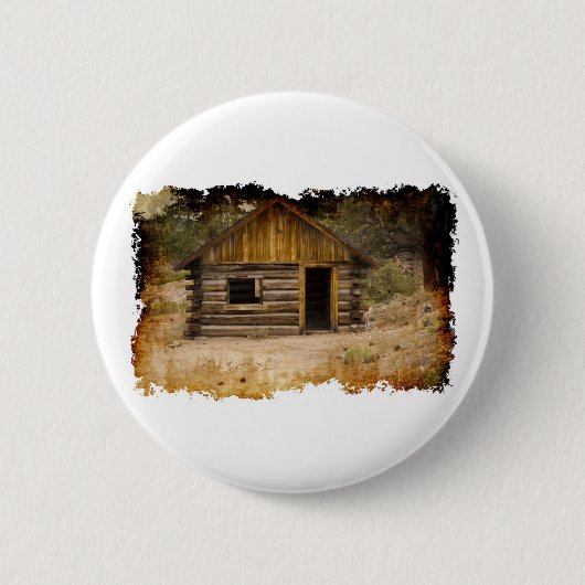 Mountain Cabin Ronde Button 5,7 Cm (Voorkant)