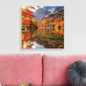 Mountain Calm in Fall Canvas Afdruk (Insitu (Woonkamer))