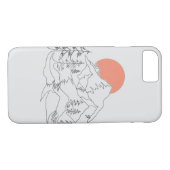 Mountain Camping iPhone Case (Achterkant (Horizontaal))