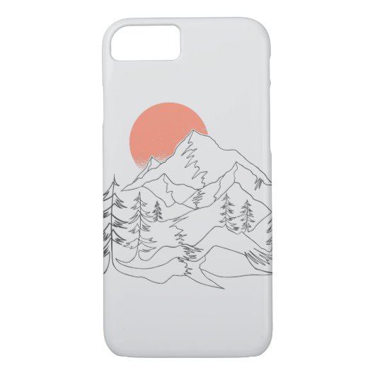Mountain Camping iPhone Case (Achterkant)