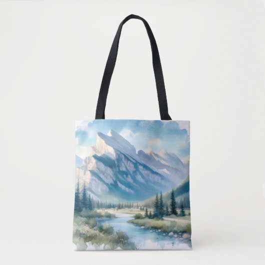 Mountain Canada Bruiloft Jubileum Bestemming Tote Bag (Voorkant)