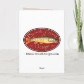 Mountain Canoe Gevist Blank Wenskaart Kaart (Achterkant)