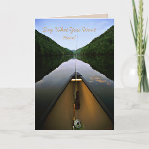 Mountain Canoe Gevist Blank Wenskaart Kaart