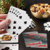 Mountain Canoes Vaderdag Dad of Grandpa Playin Pokerkaarten (Insitu)