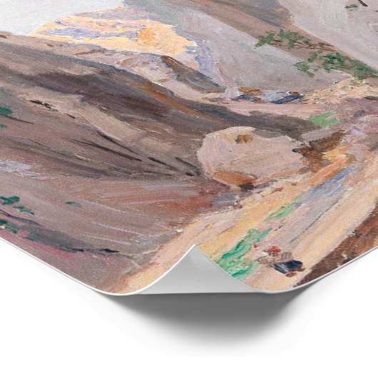 Mountain Canyon Neutral Abstract Art Print (Hoek)