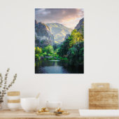 Mountain Canyon Sunrise Wall Art Landscape Print (Keuken)