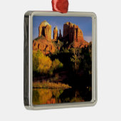 Mountain Cathedral Rock Sedona Arizona Metalen Ornament (Rechts)