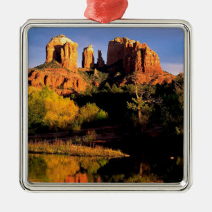 Mountain Cathedral Rock Sedona Arizona Metalen Ornament
