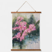 Mountain Cherry Blossom Hanging Tapestry Hangend Wandkleed (Voorkant)