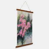 Mountain Cherry Blossom Hanging Tapestry Hangend Wandkleed (Gebogen)