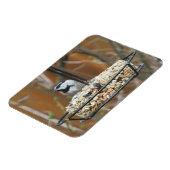 Mountain Chickadee on Feeder Magneet (Linkerzijde)