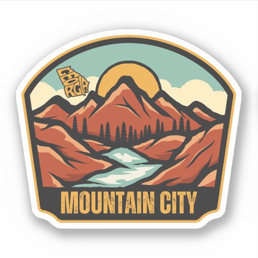 Mountain City, Georgia Sticker (Voorkant)