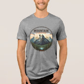 Mountain Climber Avonturenpatch Heren T-shirt (Voorkant)