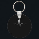 Mountain Climber Heartbeat Rock Climbing Lover Sleutelhanger<br><div class="desc">This graphic idea is for mountain klimbing lovers. This funny graphic / quote clothing makes all rock klimbers happy.</div>