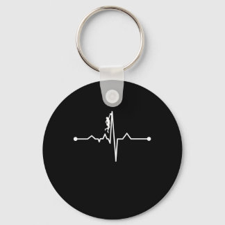 Mountain Climber Heartbeat Rock Climbing Lover Sleutelhanger