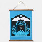 Mountain Climber Memorial Gift Hangend Wandkleed (Voorkant)