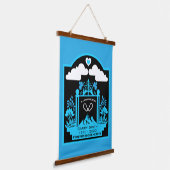 Mountain Climber Memorial Gift Hangend Wandkleed (Gebogen)