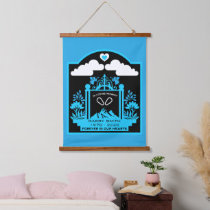 Mountain Climber Memorial Gift Hangend Wandkleed
