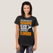 Mountain Climbing Rock Climb Climber Husband  3 T-shirt (Voorkant volledig)
