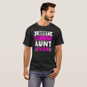 Mountain Climbing Rock Climber Aunt T-shirt (Voorkant volledig)