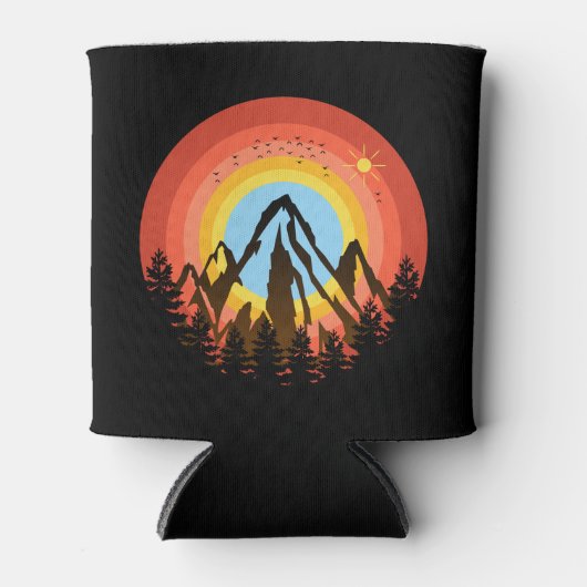 MOUNTAIN COLORFUL SUNSET BLIKJESKOELER (Voorkant)