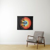 MOUNTAIN COLORFUL SUNSET WANDKLEED (In Situ (horizontaal))