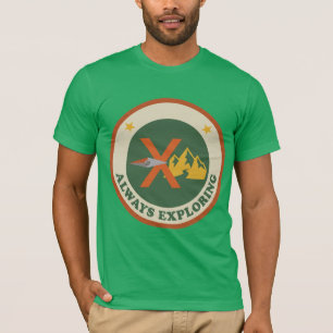Mountain Compass T-shirt Always Exploring Tee