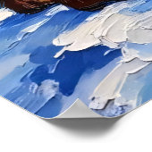 Mountain Contemplation: Sasquatch en de fawn Poster (Hoek)