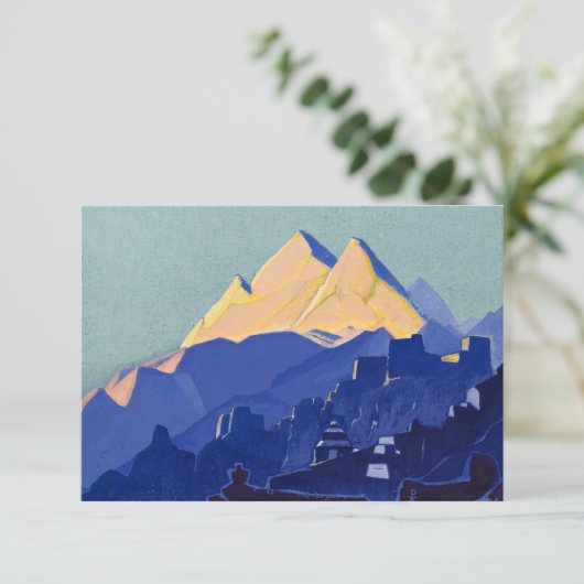 Mountain Convent van Nicholas Roerich Bedankkaart (Staand voorkant)