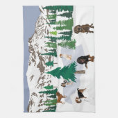 Mountain Coonhounds Theedoek (Verticaal)