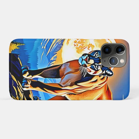 Mountain Cougar: Majesteit bij zonsondergang Case-Mate iPhone Case (Achterkant (horizontaal))