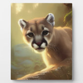 Mountain Cougar Wildlife Portrait Tabletop Fotoplaat (Voorkant)