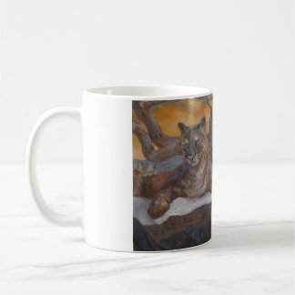 Mountain Cougar Winter Scene Coffee Cup  Koffiemok