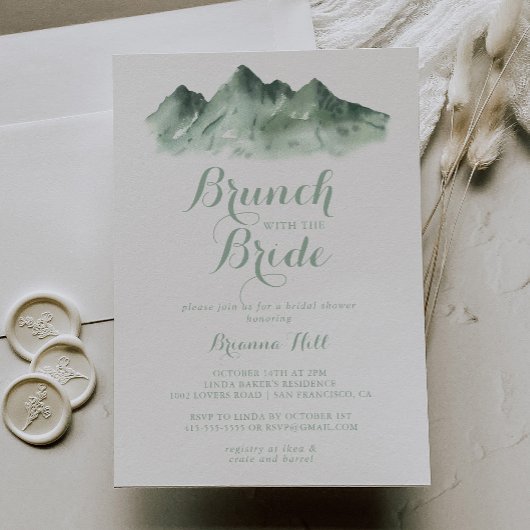 Mountain Country Brunch met de bruidsdouche Kaart