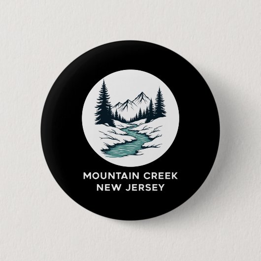 Mountain Creek New Jersey Sticker Ronde Button 5,7 Cm (Voorkant)