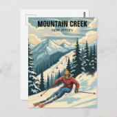 Mountain Creek Skiën New Jersey Reizen Briefkaart (Voorkant / Achterkant)