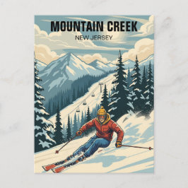 Mountain Creek Skiën New Jersey Reizen Briefkaart