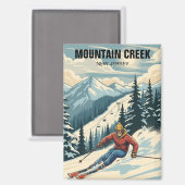 Mountain Creek Skiën New Jersey Reizen Magneet (Voorkant / Achterkant)