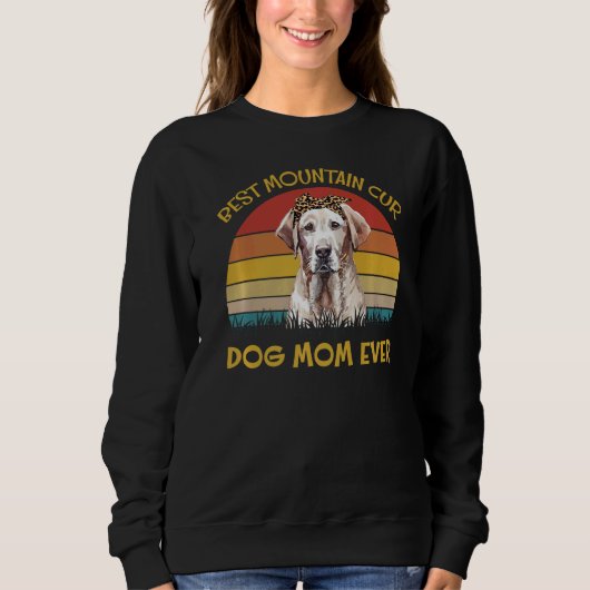 Mountain Cur Hond Houder Hond Beste Hond Mam Beste Trui (Voorkant)
